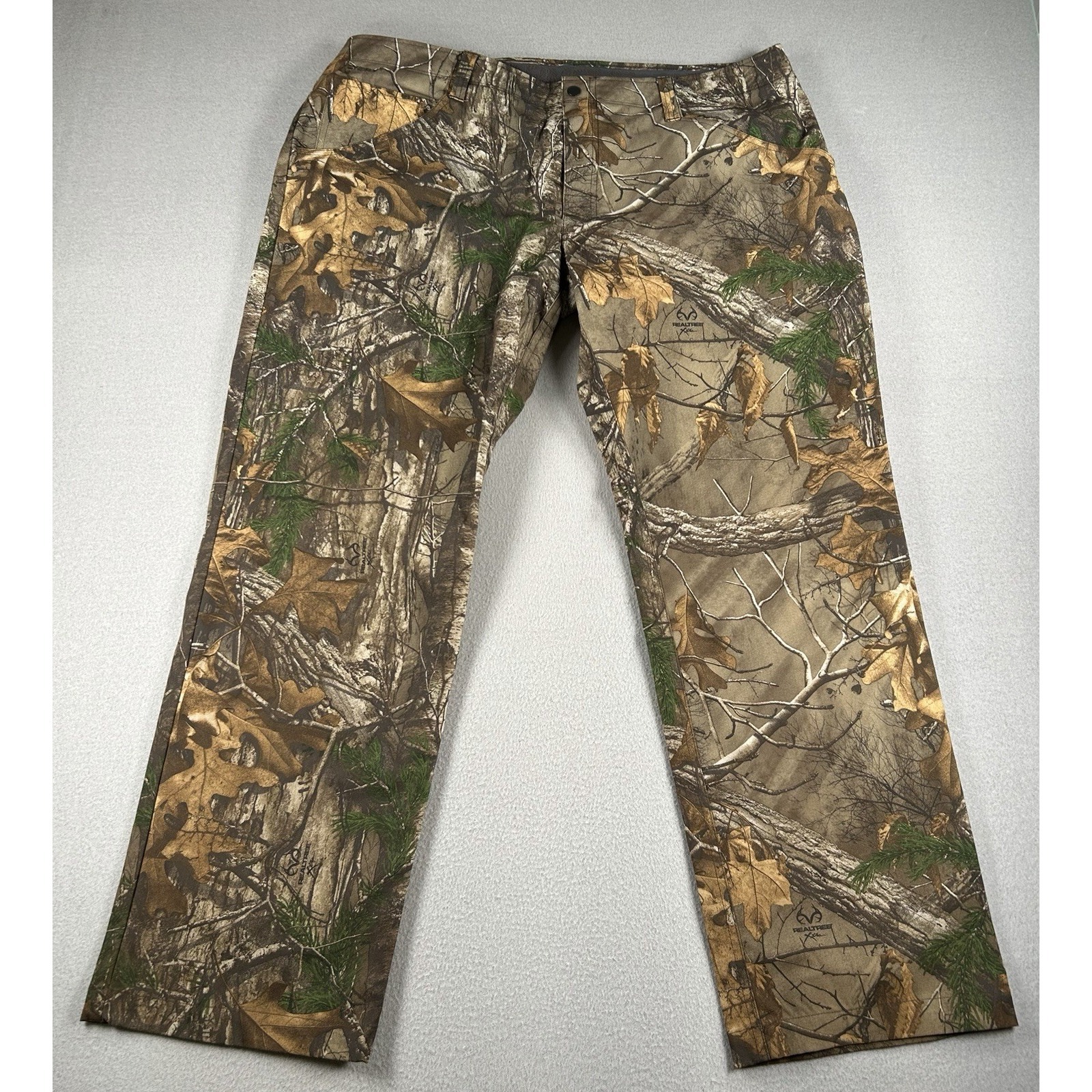 Under Armour Realtree Camo Hunting Pants Men's 42x32 Loose Fit Outdoors Euc